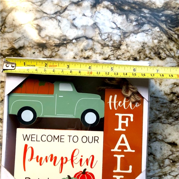 NWT WOODEN FALL DECOR SET - Picture 4 of 4
